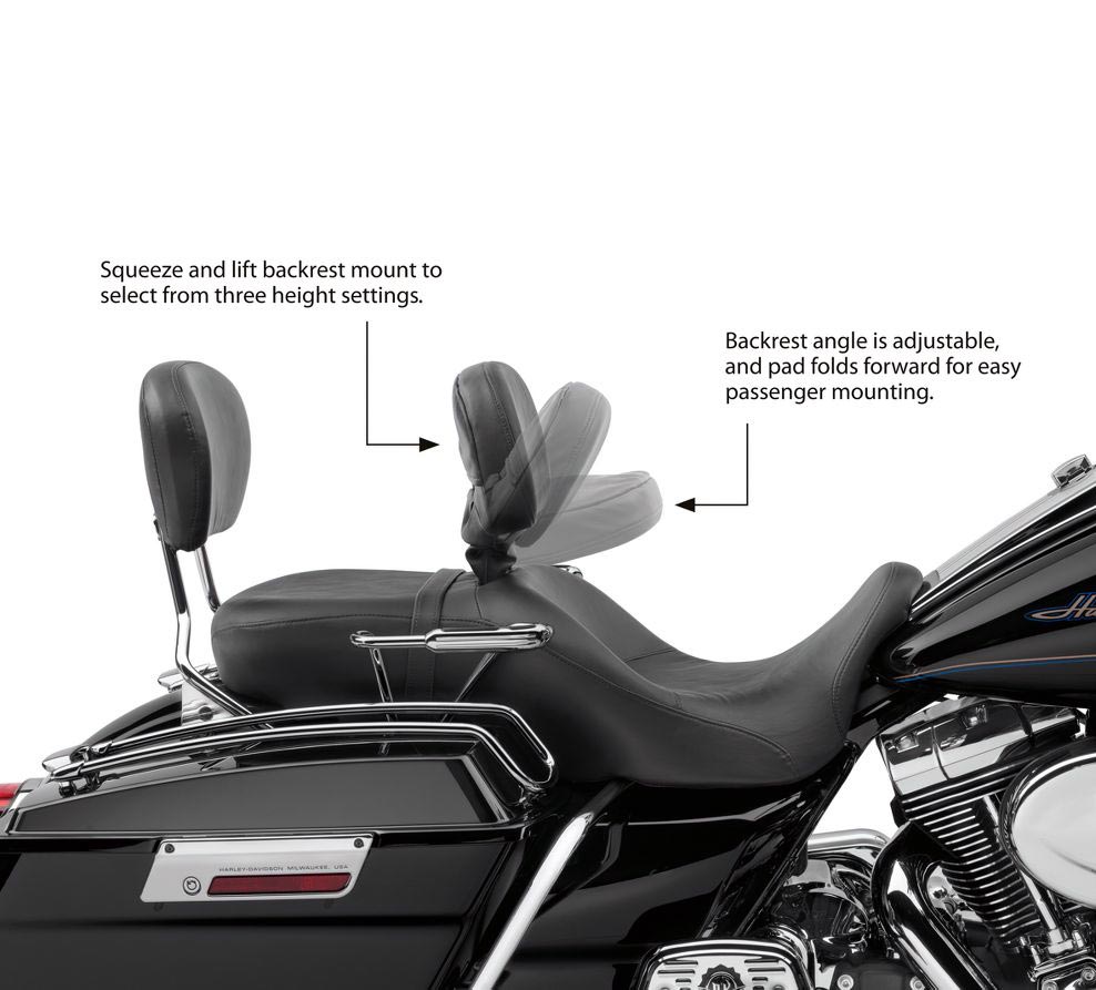52572 09a Rider Backrest Comfort Stitch Style At Thunderbike Shop