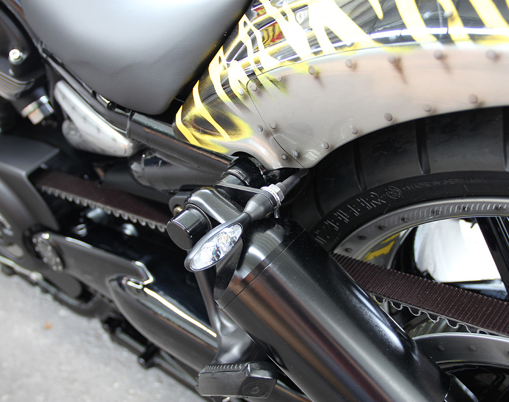 Chrom Motorrad Achscover vorne für Harley Davidson und Japan Bikes mit 29 mm 
