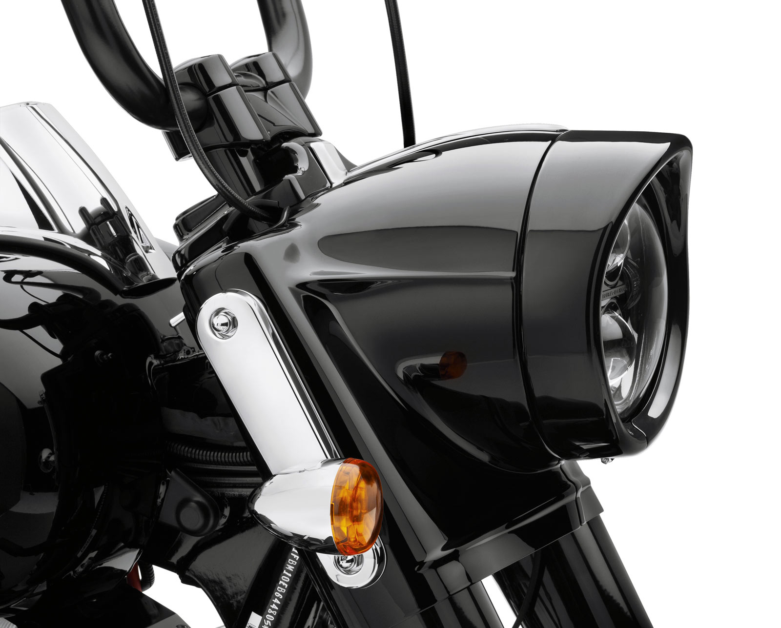 7/" CHROME HEADLIGHT VISOR for Harley Davidson Softail Road King