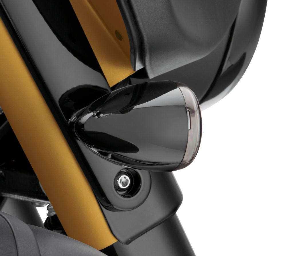 4 Smoke Turn Signal Lens Kit for 86-2012 Harley FLT Touring Pancake Flat 3 1/4"