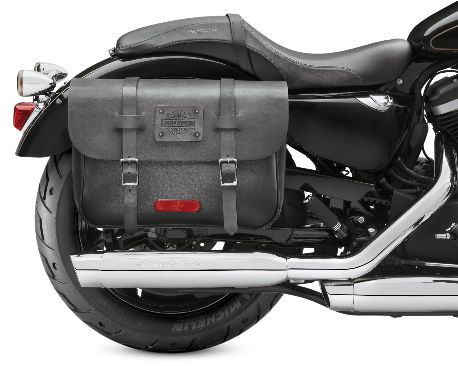 90201325 Express Rider Large Capacity Leather Saddlebags at Thunderbike ...