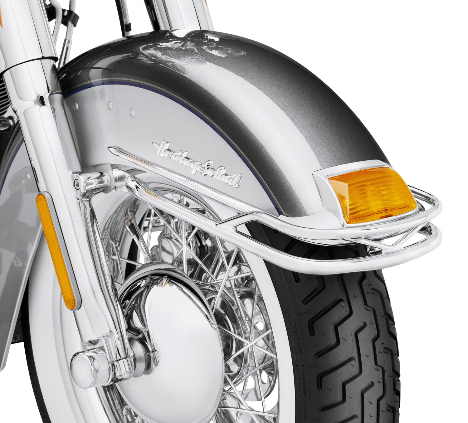 Front Fender Spear Trim Fit For Harley Heritage Softail Classic FLSTC 86-18 FLHR