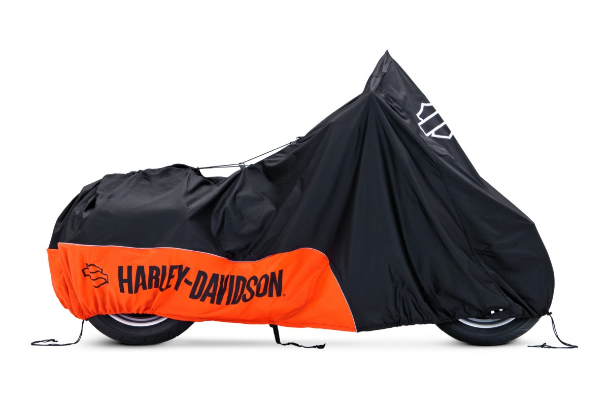 Davidson Größe L schwarz Rigg  Econo Abdeckplane für Harley Nelson