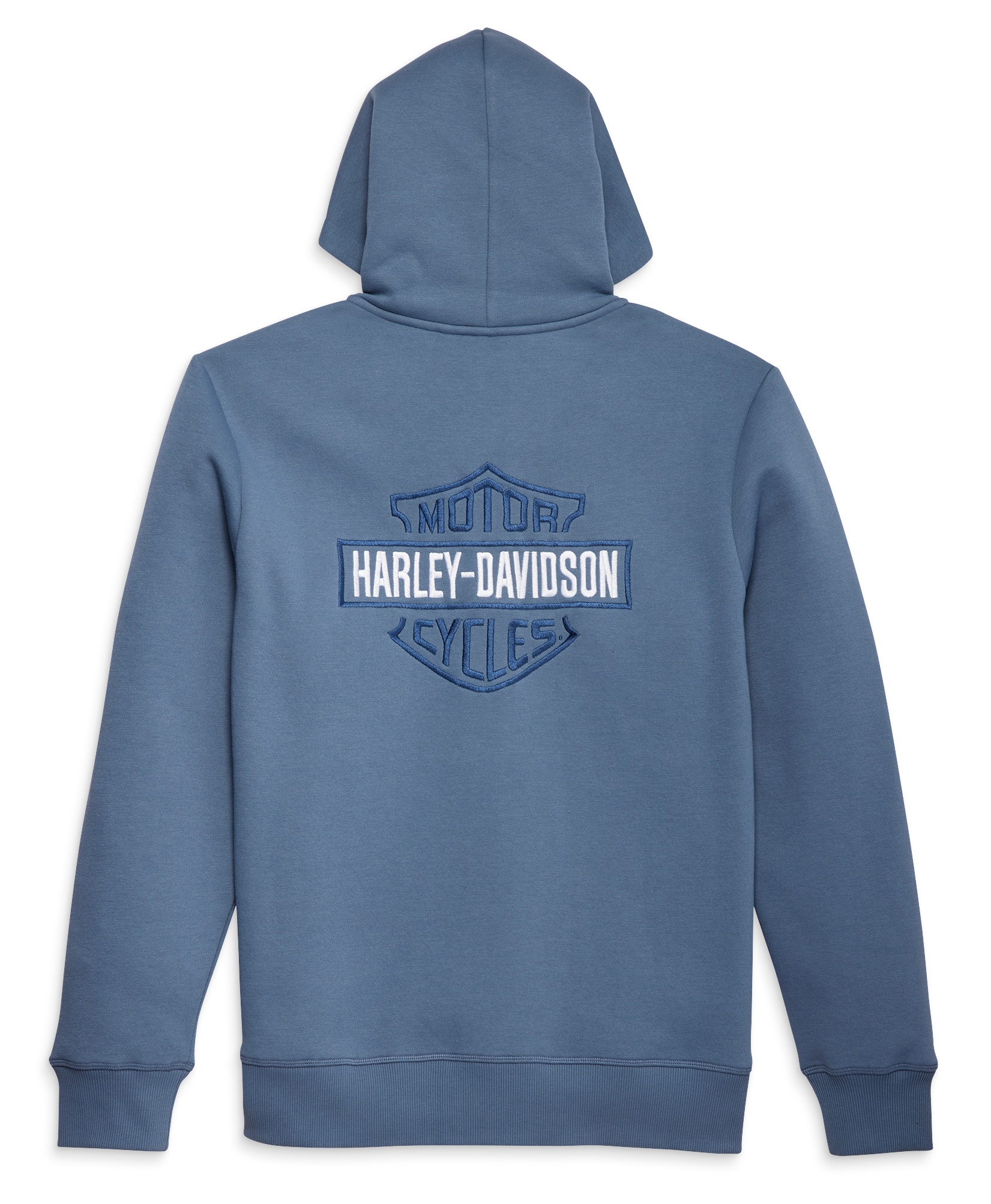 96292 23vm002l Harley Davidson Men´s Zip Hoodie Bar And Shield Blue Xl At Thunderbike Shop 9375