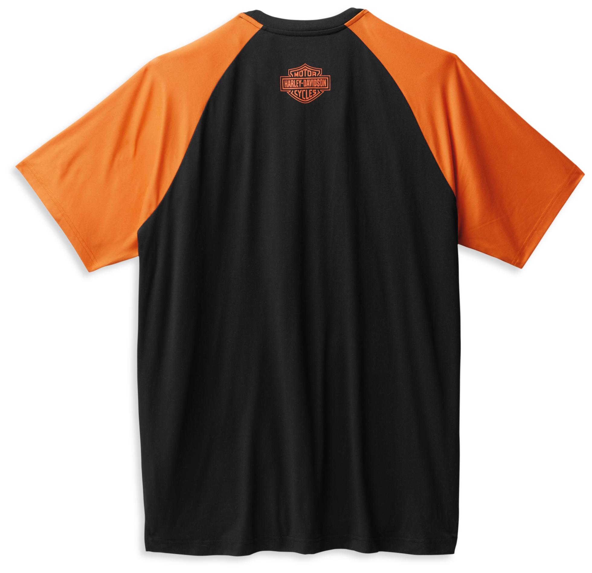 99063-22VM/000L Harley-Davidson T-Shirt Performance black/orange L at ...