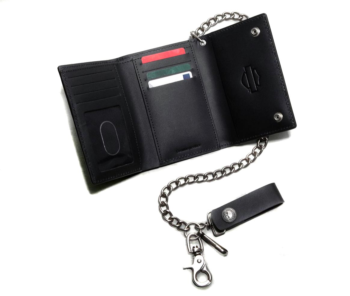 99444-16VM Harley-Davidson Tri-Fold Biker Wallet at Thunderbike Shop