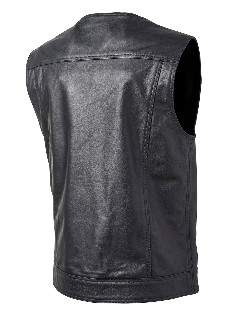 Roland Sands Lewis 74 leather vest black | Thunderbike Shop