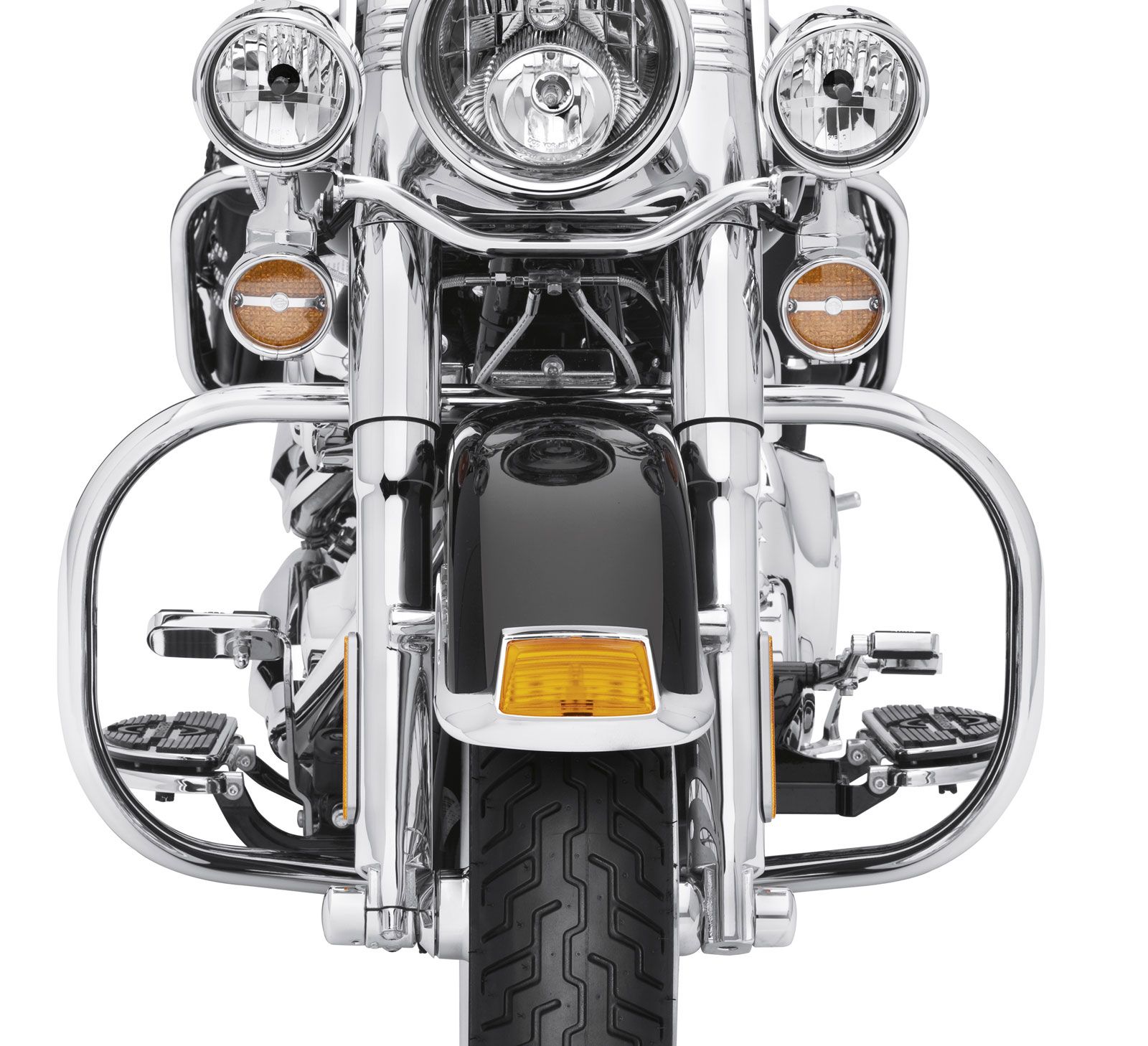 4900400A Front Engine Guard Kit chrome for Softail FL 00later