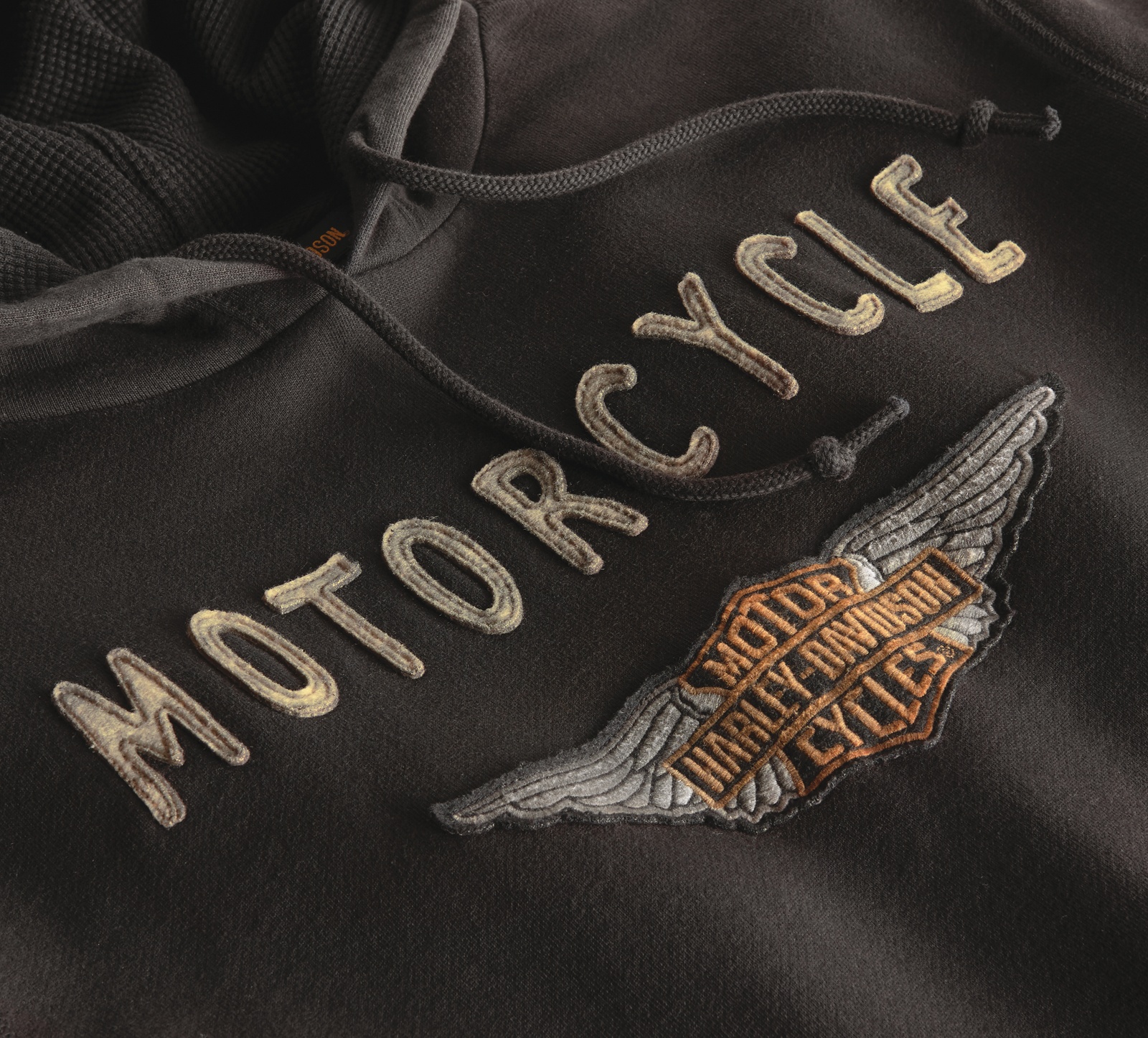 99143 19vm Harley Davidson Hoodie Felt Patch At Thunderbike Shop