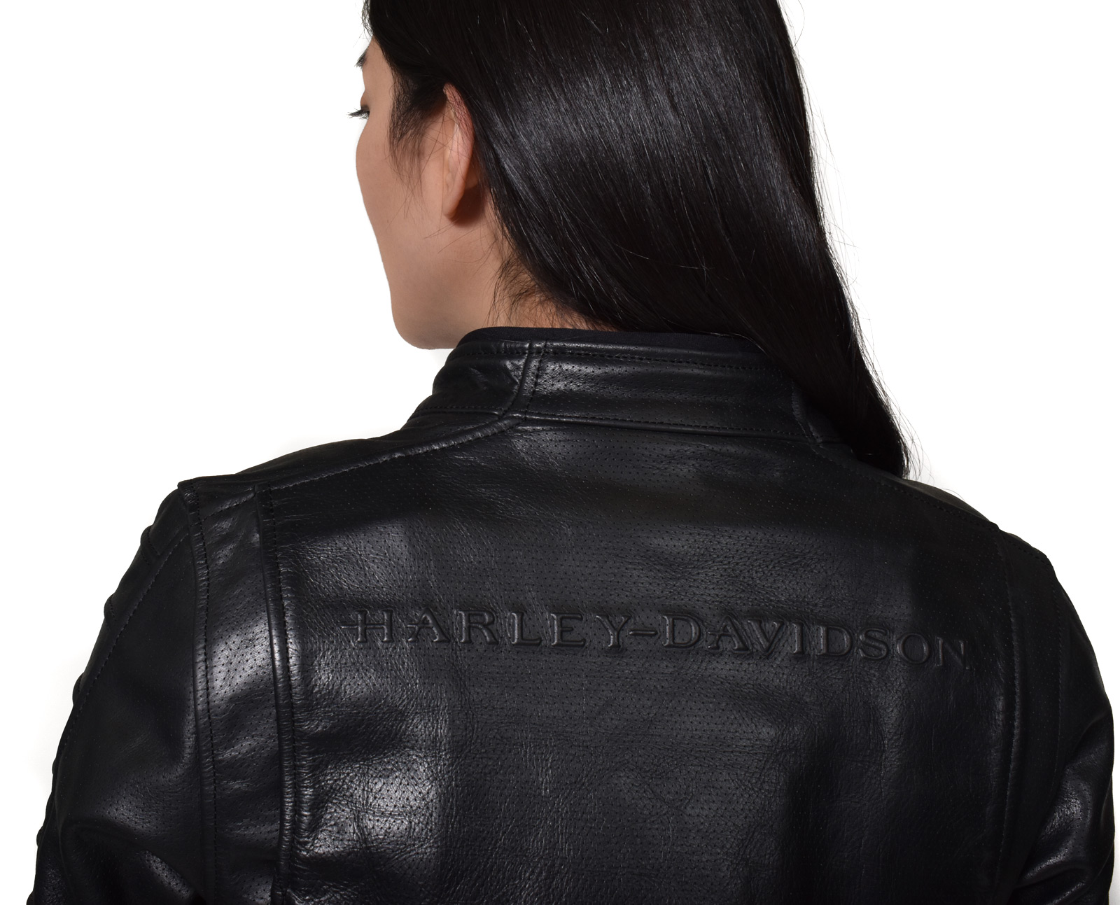 98008 20ew Harley Davidson Women S Leather Jacket Ozello Black At Thunderbike Shop
