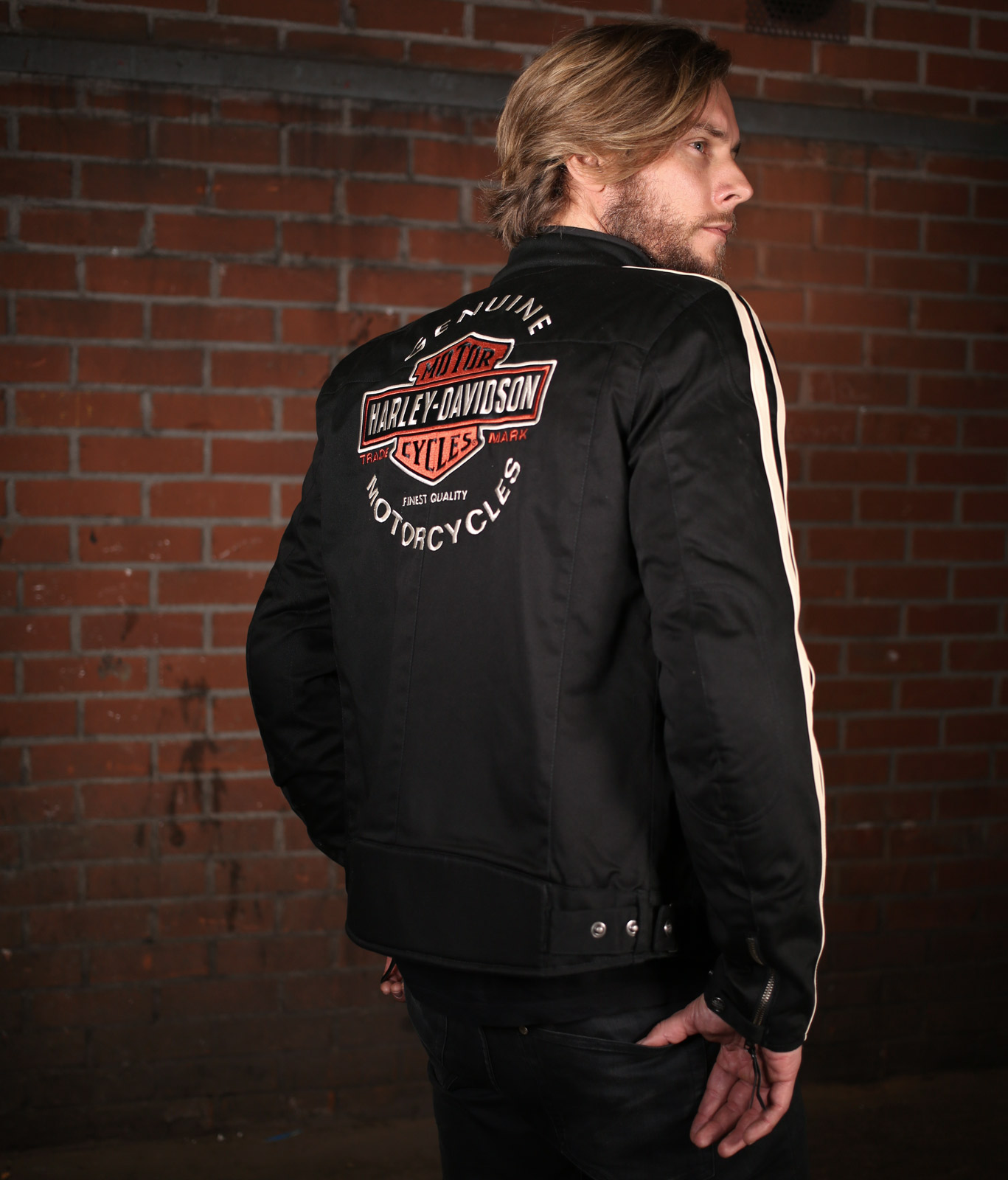 98163 17em Harley Davidson Rally Textile Riding Jacket Ec At Thunderbike Shop