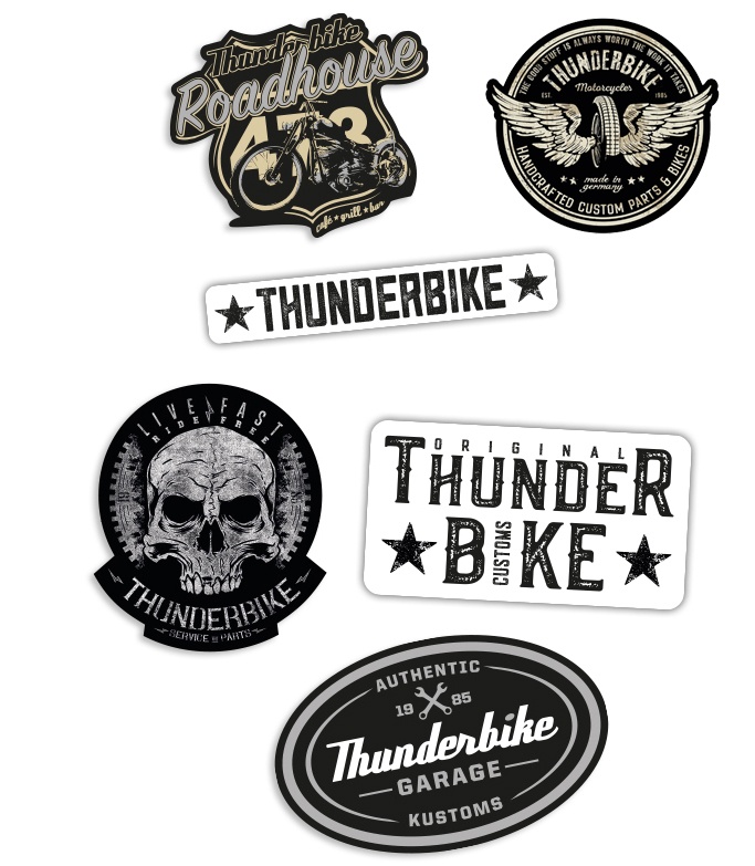 Thunderbike Aufkleber Set 2.0 im Thunderbike Shop