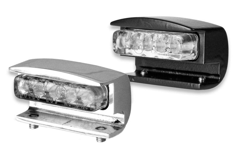 LED Kennzeichenbeleuchtung Diamond schwarz inklusive Halter zur