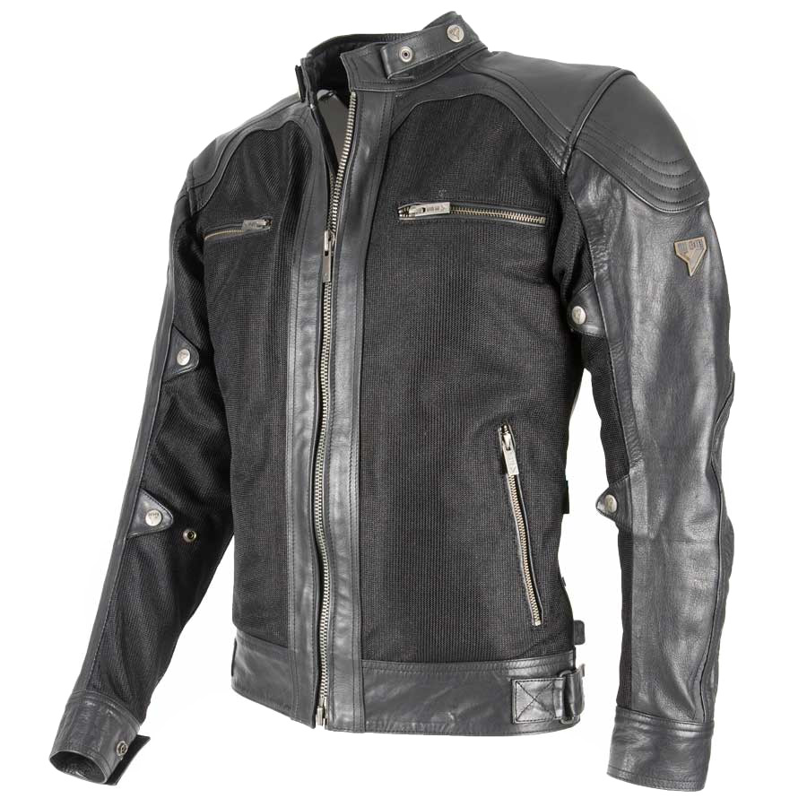 By City Sahara Leather & Mesh Jacket black | Thunderbike Shop
