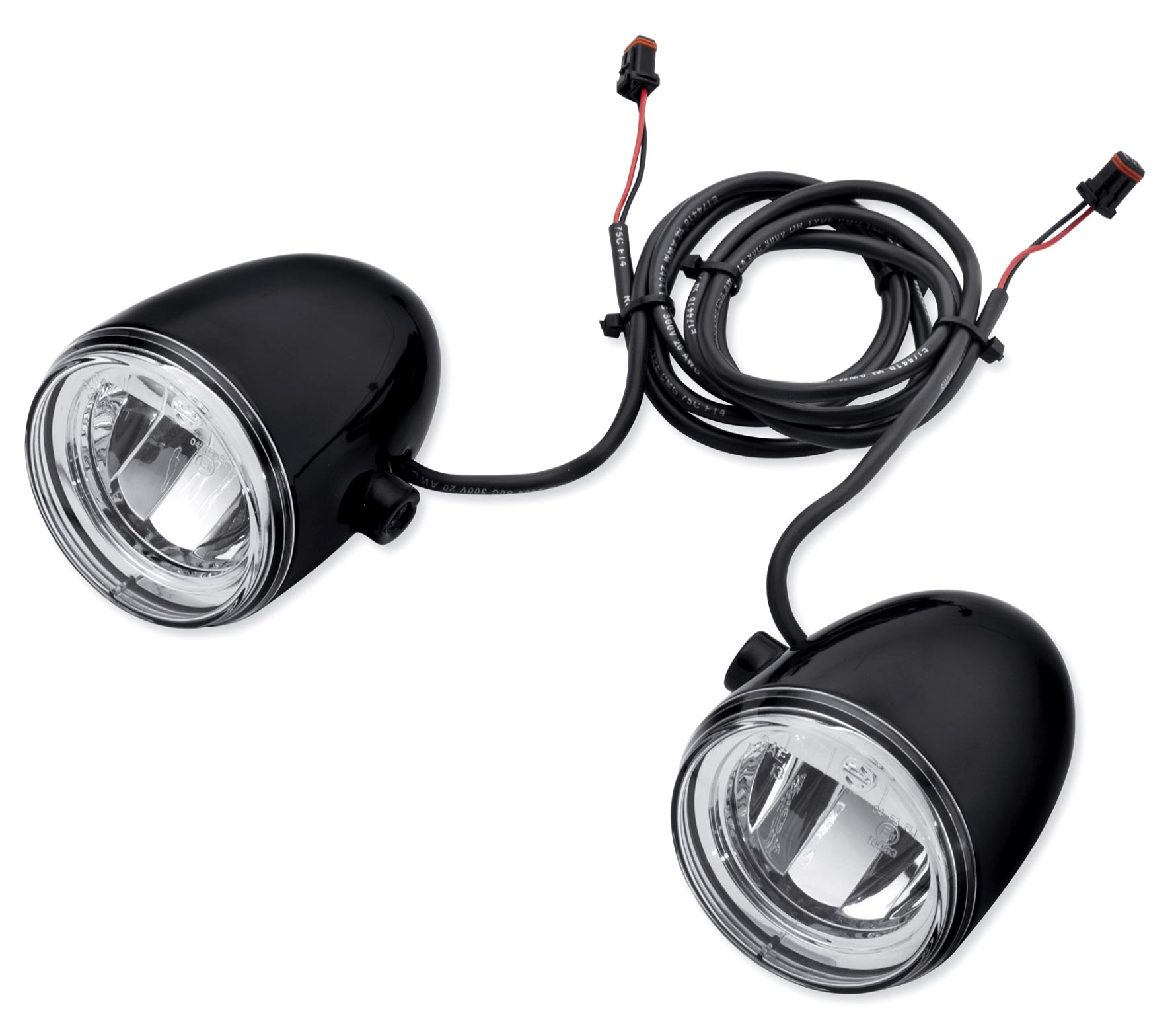 68000092 Daymaker Reflector LED Fog Lamps, gloss black at Thunderbike Shop