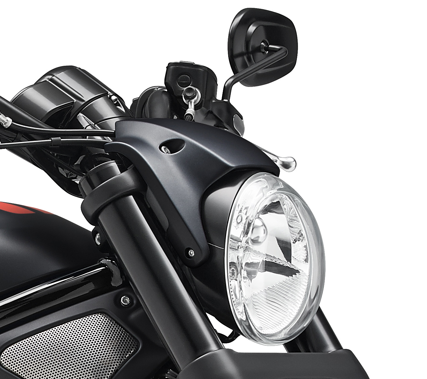 Achetez votre Modèle 97 Réflecteur anodisé noir Scheinwerfer 4 LED pour  Harley Davidson ou moto custom.