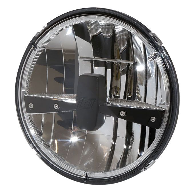 Highsider 7 LED Scheinwerfer Einsatz Typ 3 schwarz im Thunderbike