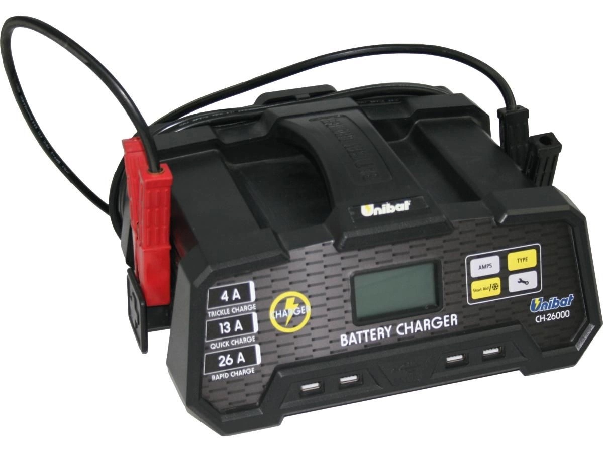 Unibat CH-26000 Battery Charger 26A for Lead-acid / AGM / Gel / Lithium  batteies at Thunderbike Shop
