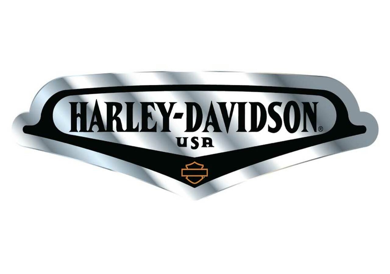 Harley-Davidson Alu Aufkleber Chroma V-Tank im Thunderbike Shop