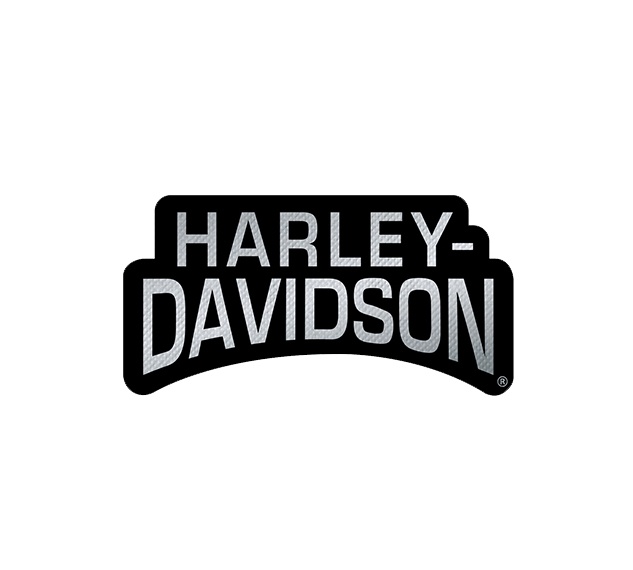 Harley-Davidson Patch Stacked Reflective black at Thunderbike Shop