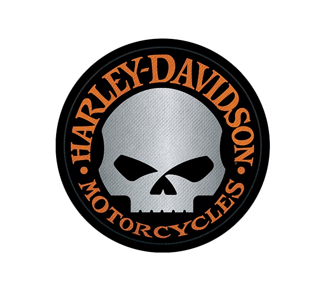 Sticker Willie G. Skull Chrome Harley-Davidson