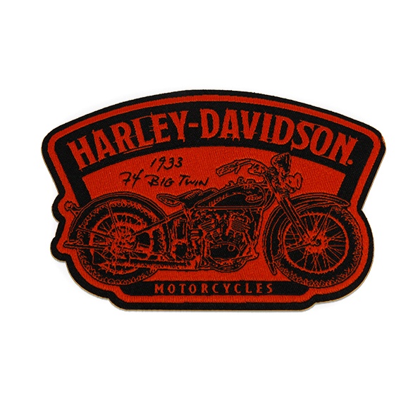 Harley-Davidson Patch Timeline black/red at Thunderbike Shop