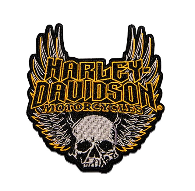 Harley-Davidson Patch Skull with Wings at Thunderbike Shop