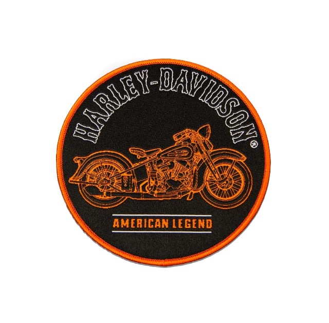 Harley-Davidson® 4.5 in. Embroidered Trademark Bar & Shield Emblem Patch -  Gray