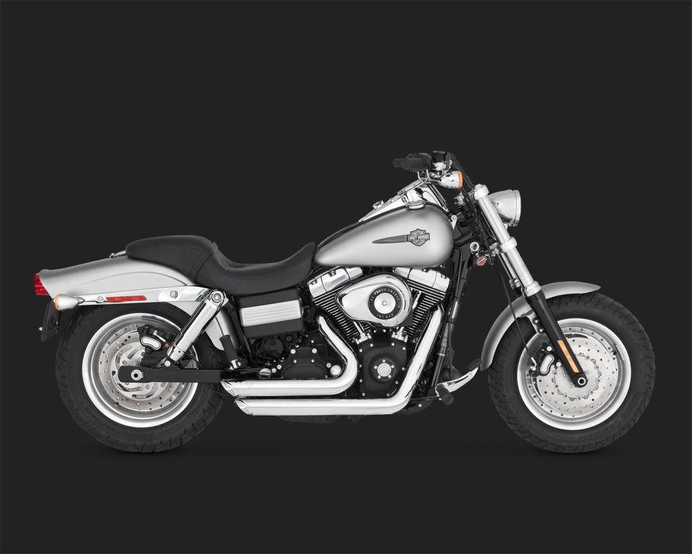 Vance  Hines Shortshots Staggered chrome for H-D Dyna 06-11